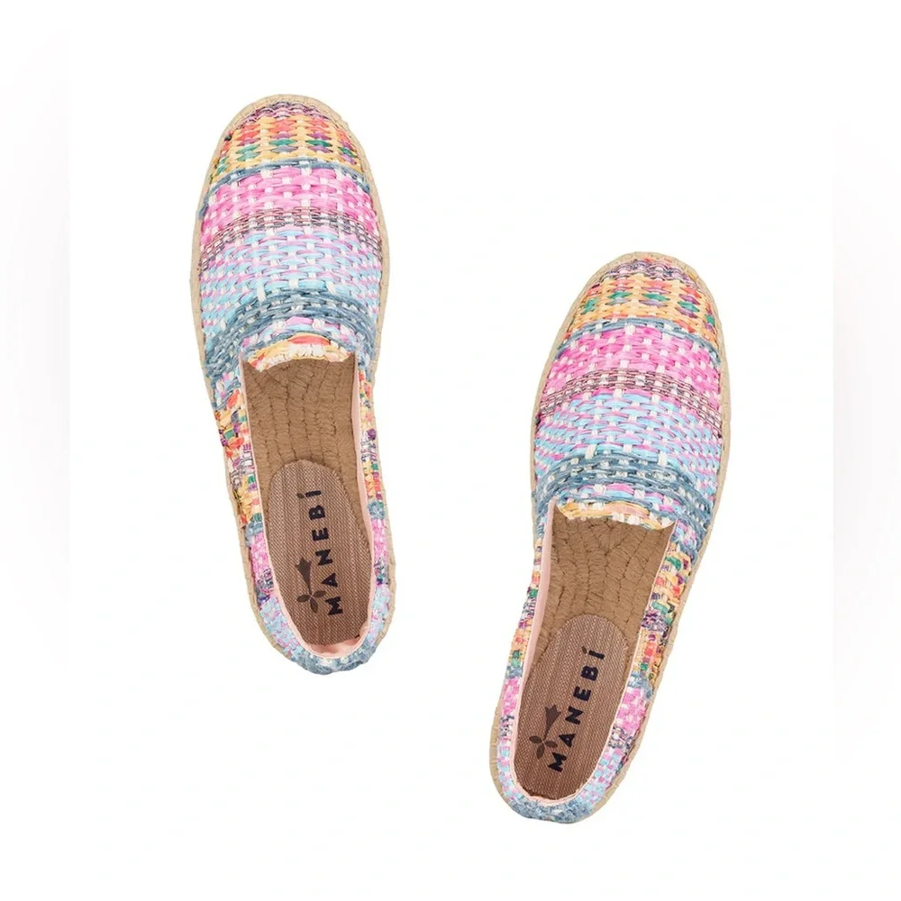 Manebi Raffia Jute Mix Double Sole Espadrilles 💞✨